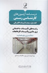 نمایش جزئیات برای  درسنامه آزمونهاي كارشناسي رسمي (ويژه آزمونهاي كارشناسان رسمي) دادگستري و قوه قضائيه، رشتههاي تاسيسات ساختماني برق، ماشين و تاسيسات كارخانجات قابل استفاده مهندسين برق و مكانيك (مبحث برق) تصویر  درسنامه آزمونهاي كارشناسي رسمي (ويژه آزمونهاي كارشناسان رسمي) دادگستري و قوه قضائيه، رشتههاي تاسيسات ساختماني برق، ماشين و تاسيسات كارخانجات قابل استفاده مهندسين برق و مكانيك (مبحث برق)