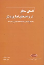 نمایش جزئیات برای  افشاي منافع در واحدهاي تجاري ديگر: راهنماي بكارگيري استاندارد حسابداري شماره 41 تصویر  افشاي منافع در واحدهاي تجاري ديگر: راهنماي بكارگيري استاندارد حسابداري شماره 41