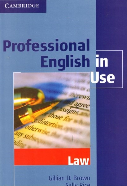 تصویر  professional english in use: law