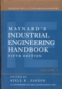 تصویر  MAYNARD S INDUSTRIAL ENGINEERING HANDBOOK 1
