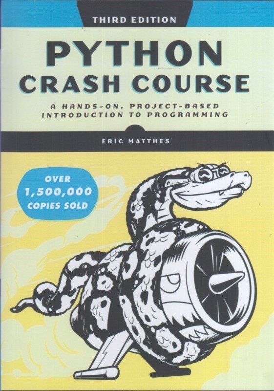 تصویر  زبان اصلي پايتون PYTHON CRASH COURSE