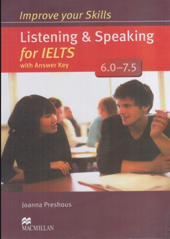 تصویر  listening & speaking for ielts: 6.0 -7.5